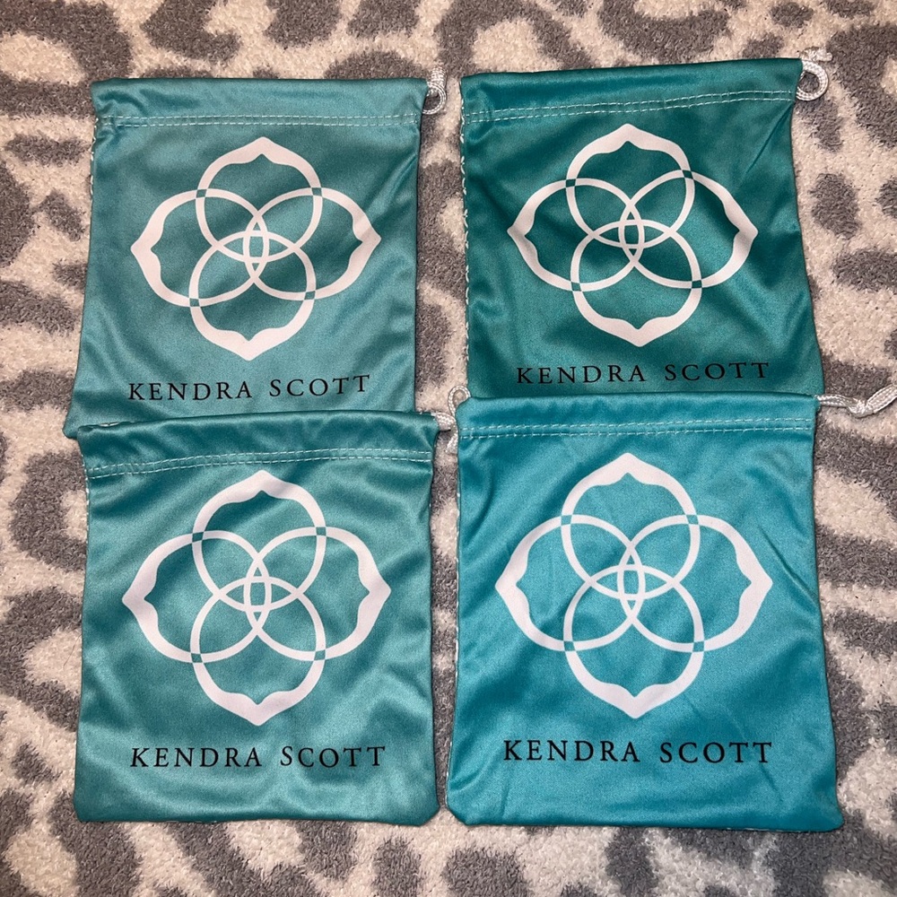 Kendra Scott Teal Jewelry Pouches